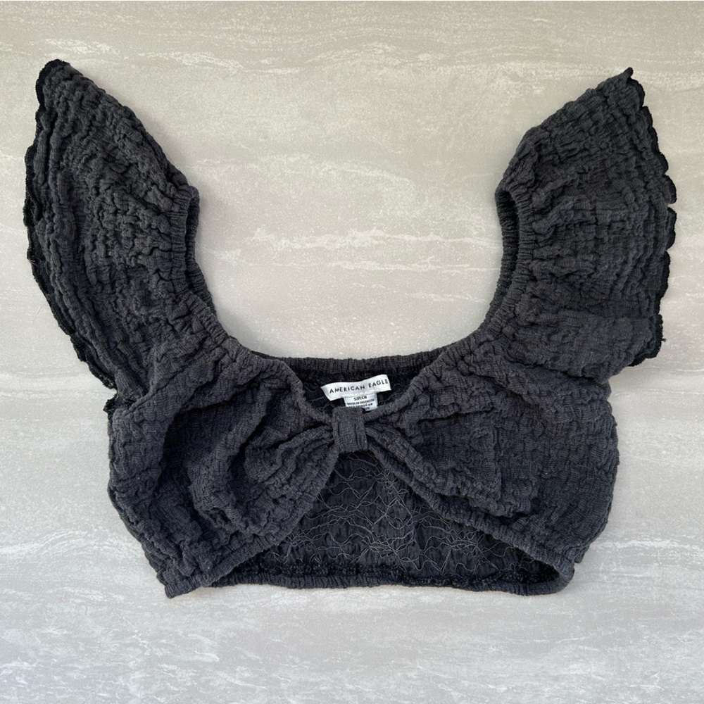 American Eagle Outfitters Charcoal Textured Headband